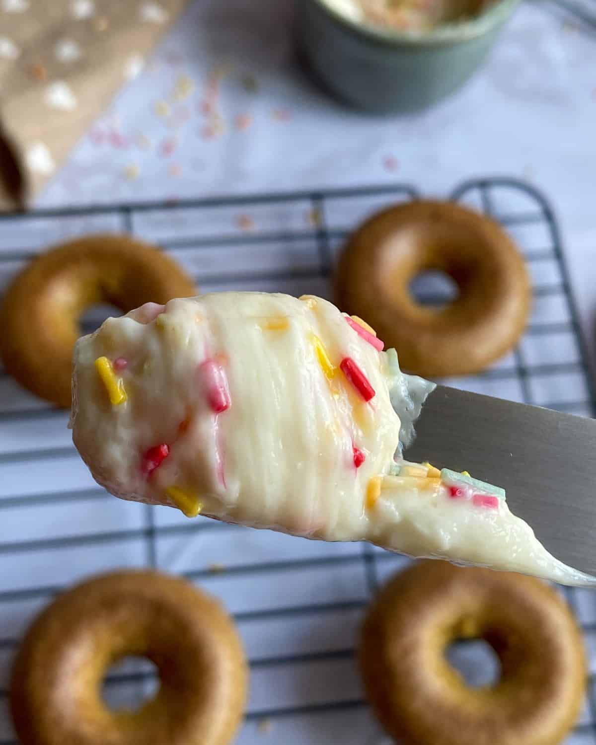 The ultimate skinny birthday cake donuts