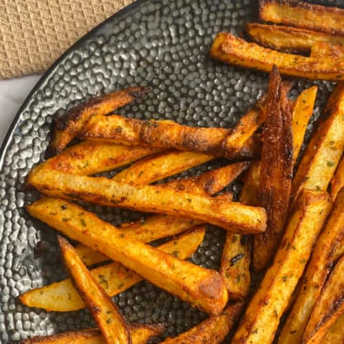 The best spicy garlic fries