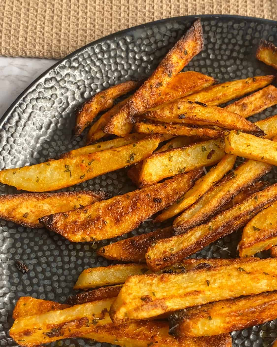 the best spicy garlic fries