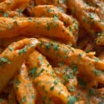 Easy low calorie ultra creamy prawn pasta