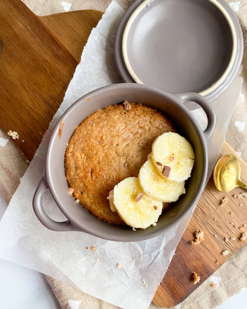 low calorie banana bread for one