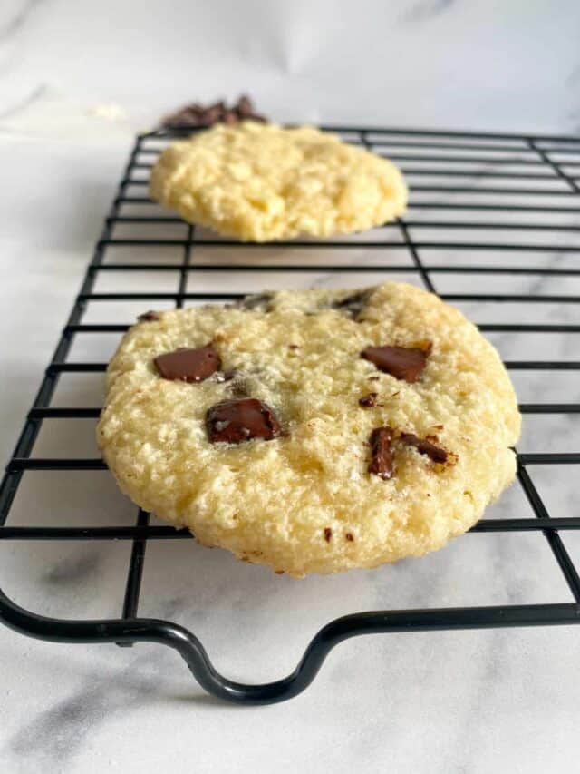 low calorie 1 minute chocolate chip cookie