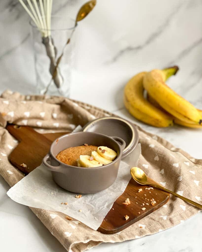 low calorie banana bread for one