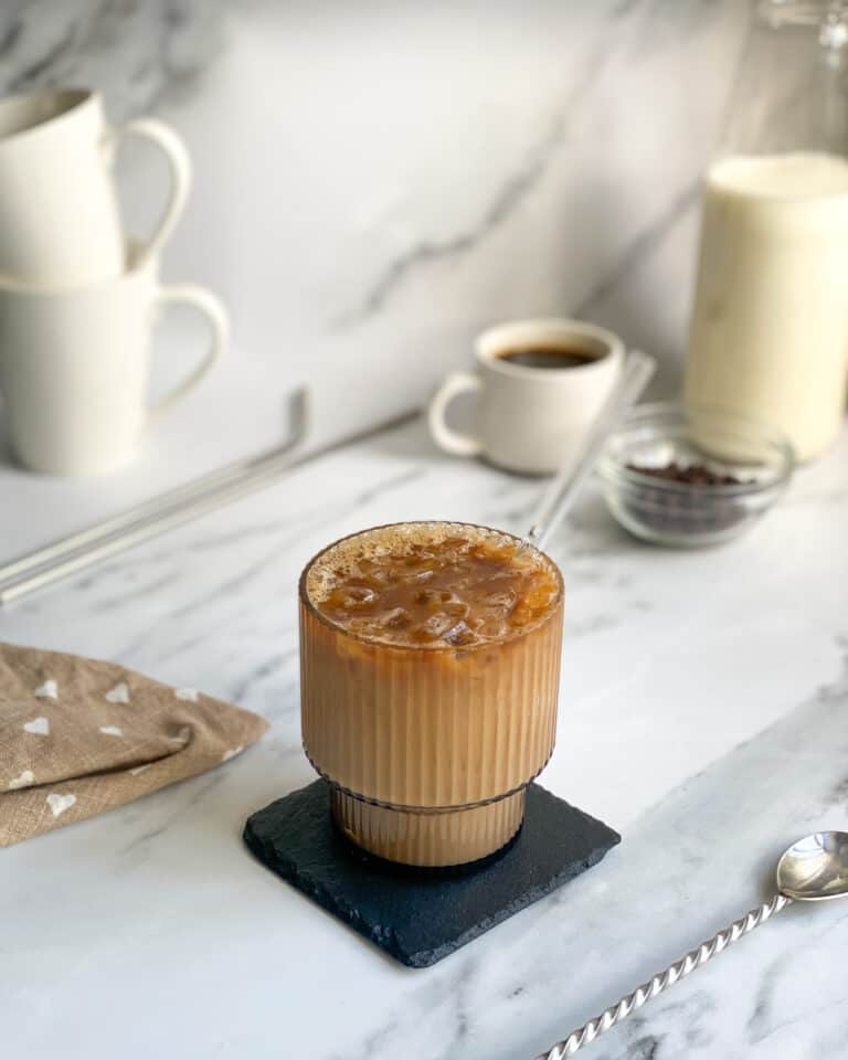 The best low calorie iced caramel latte