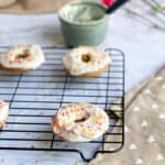 low calorie birthday cake donuts