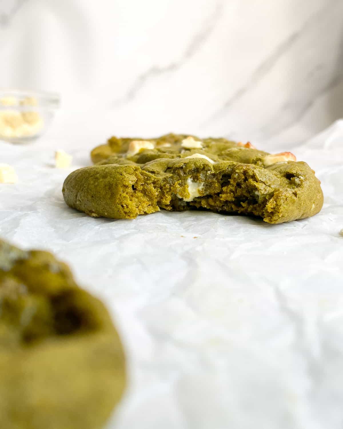 low calorie Matcha cookies