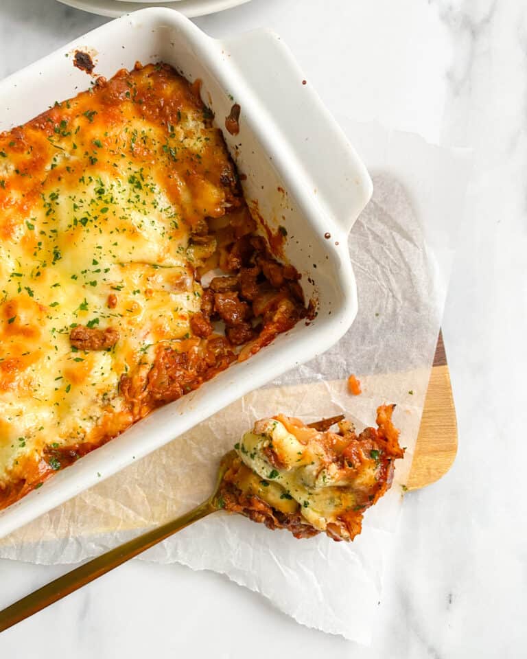 The best low calorie lasagna for one