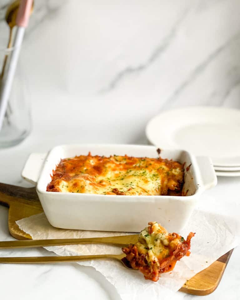 The best low calorie lasagna for one