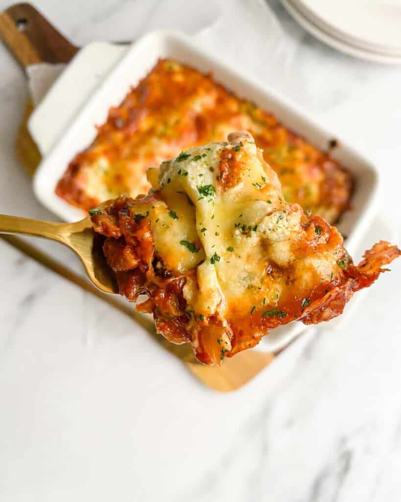 low calorie lasagna for one