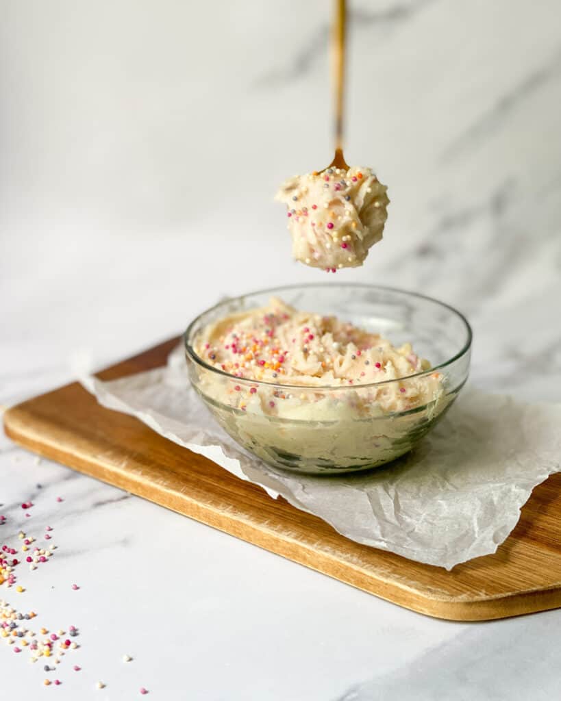 low calorie cake batter truffles