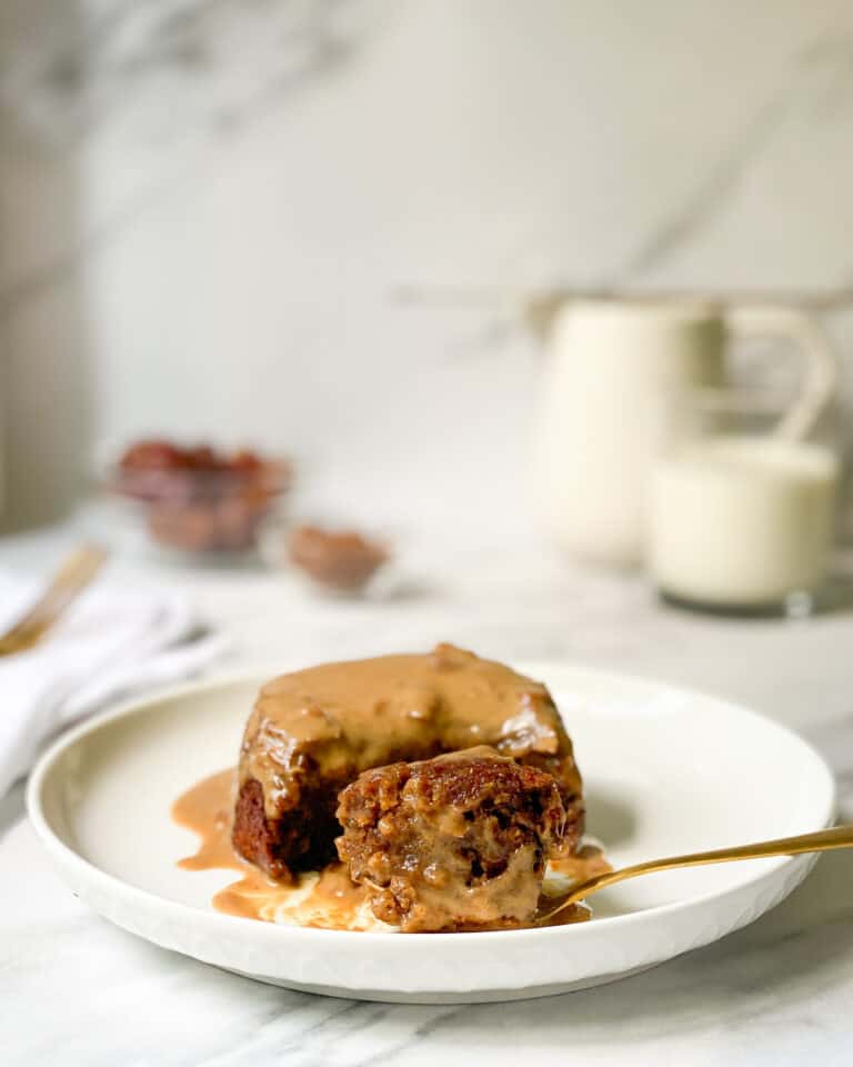 The best low calorie sticky toffee pudding