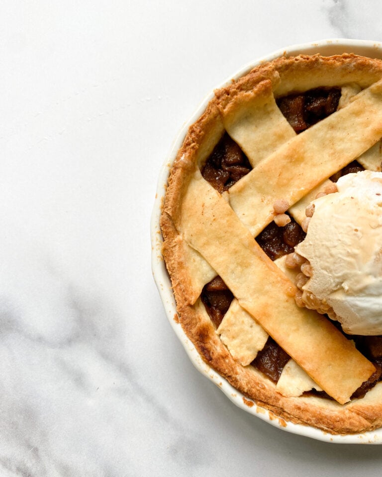 The best low calorie apple pie for one