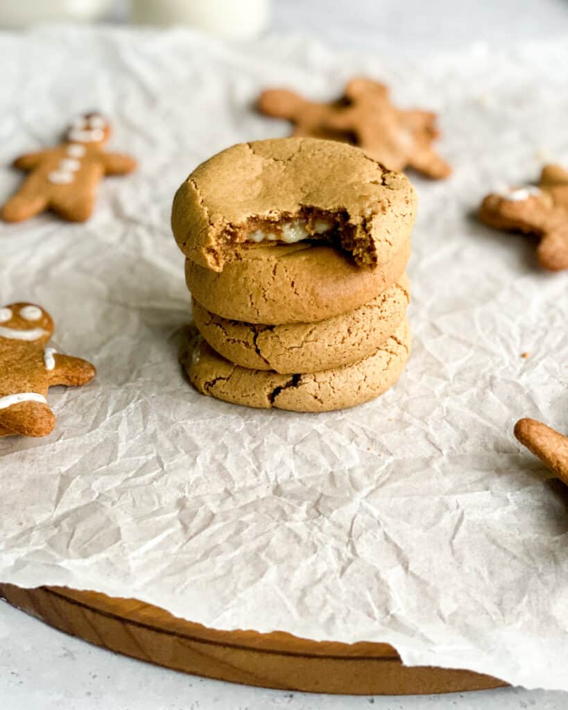 low calorie gingerbread cheesecake cookies