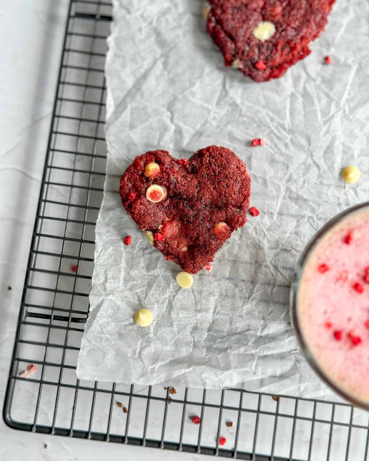 low calorie red velvet cookies