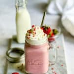low calorie strawberry milkshake