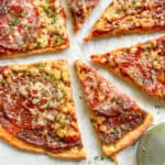 low calorie pepperoni pizza