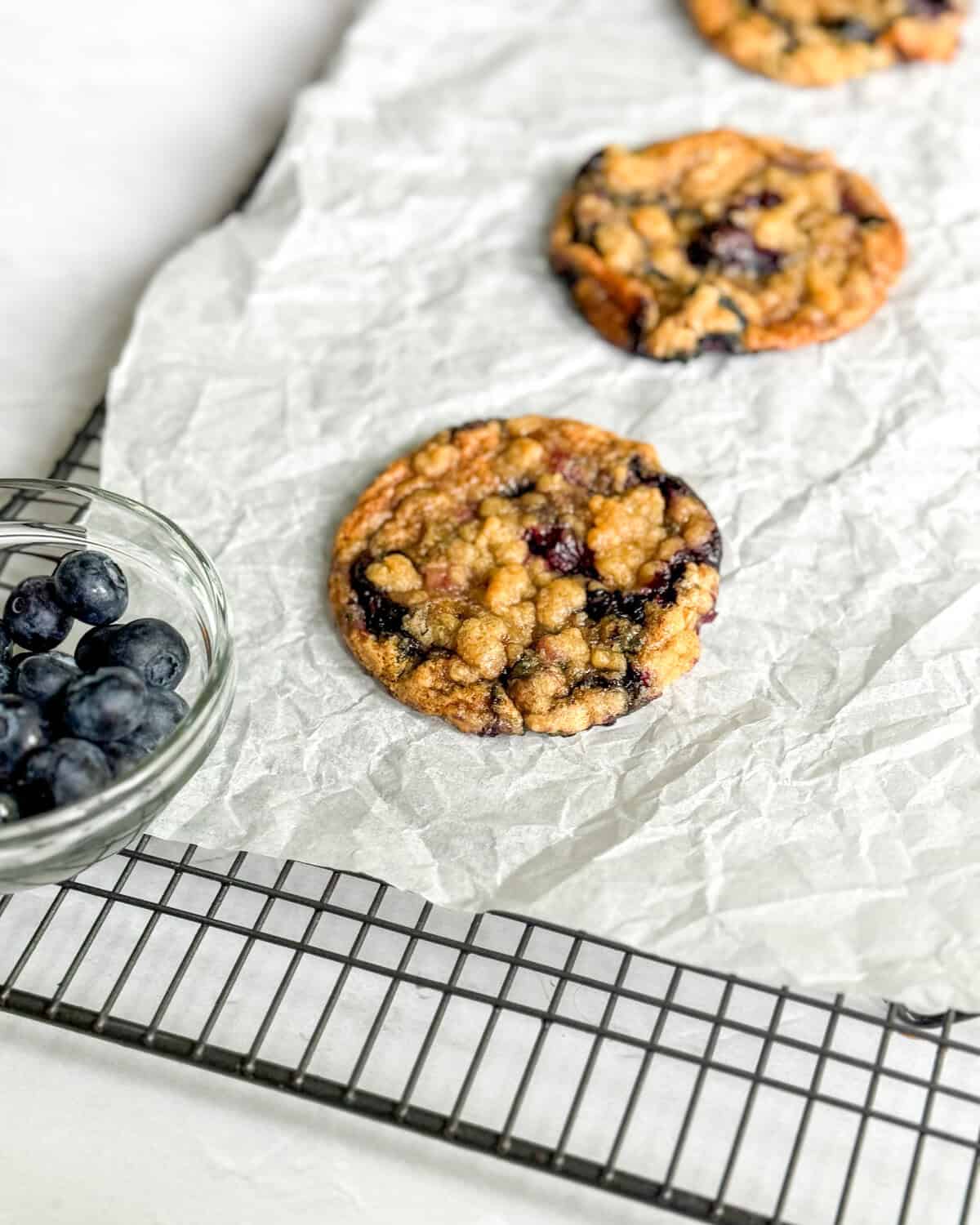 low calorie blueberry muffin cookies