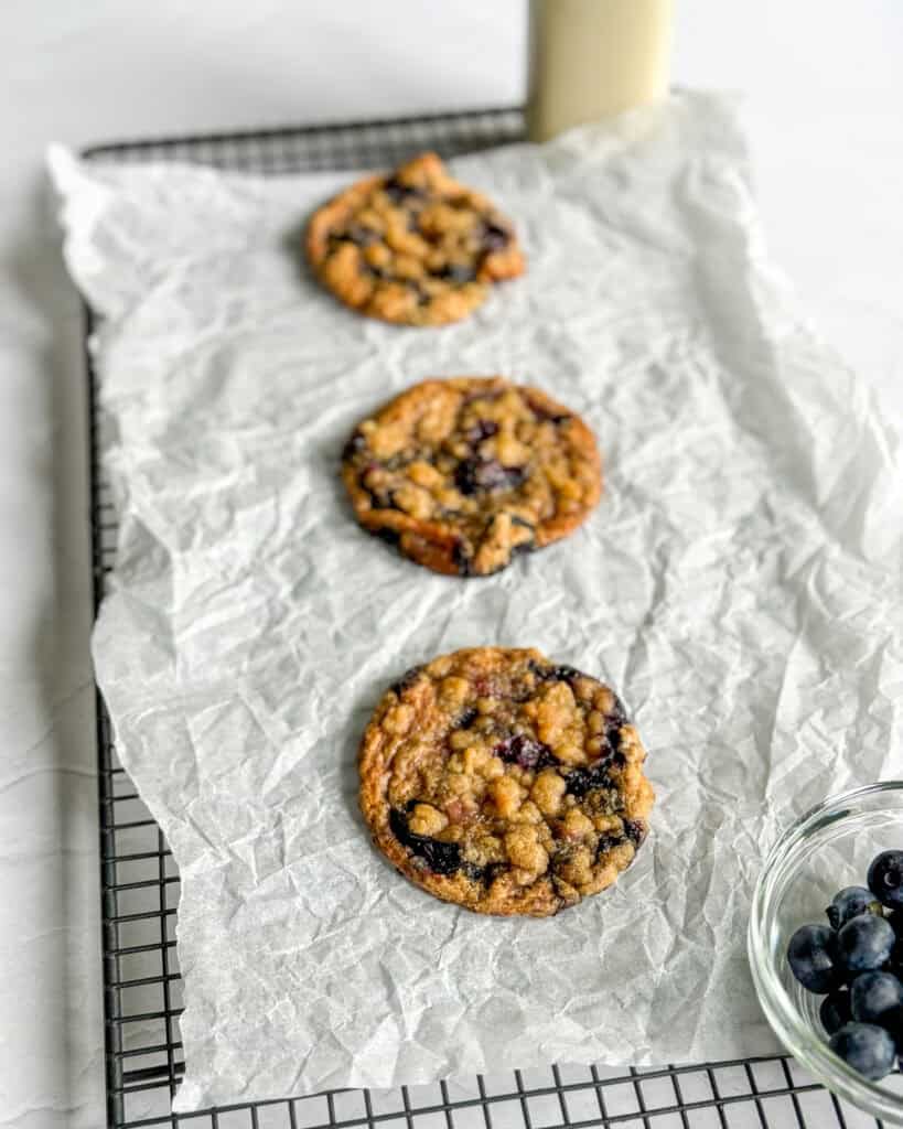 low calorie blueberry muffin cookies