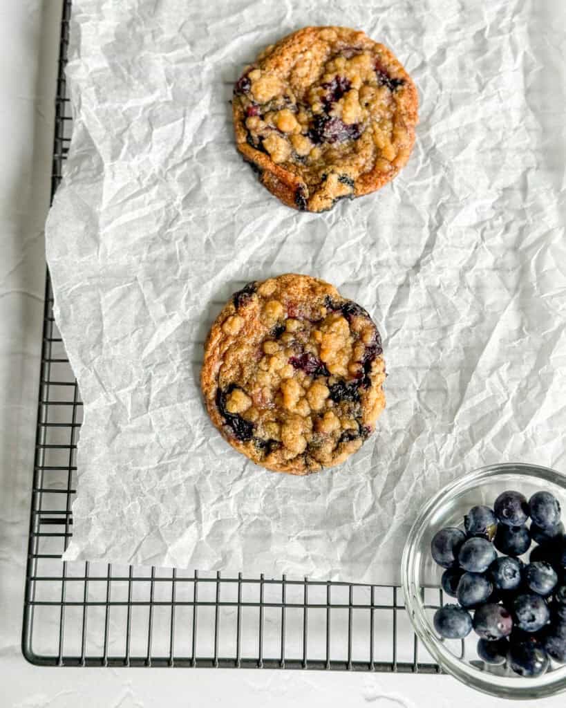 low calorie blueberry muffin cookies