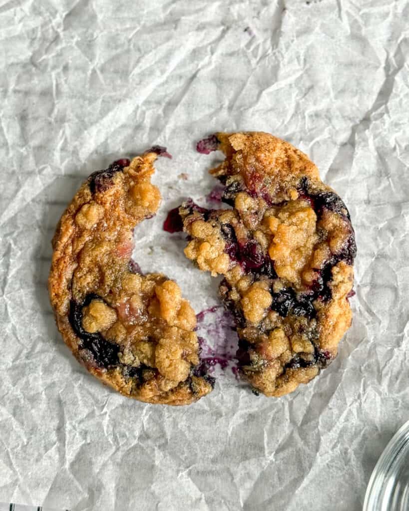 low calorie blueberry muffin cookies