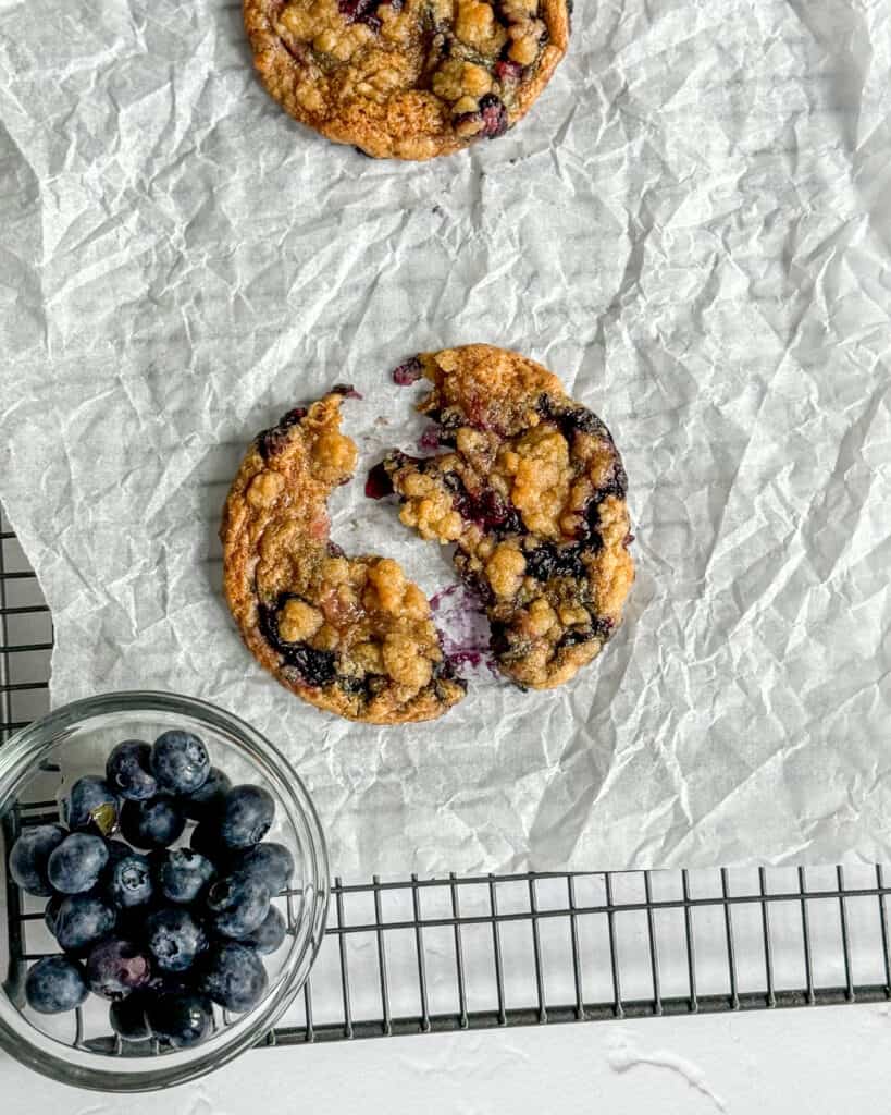 low calorie blueberry muffin cookies