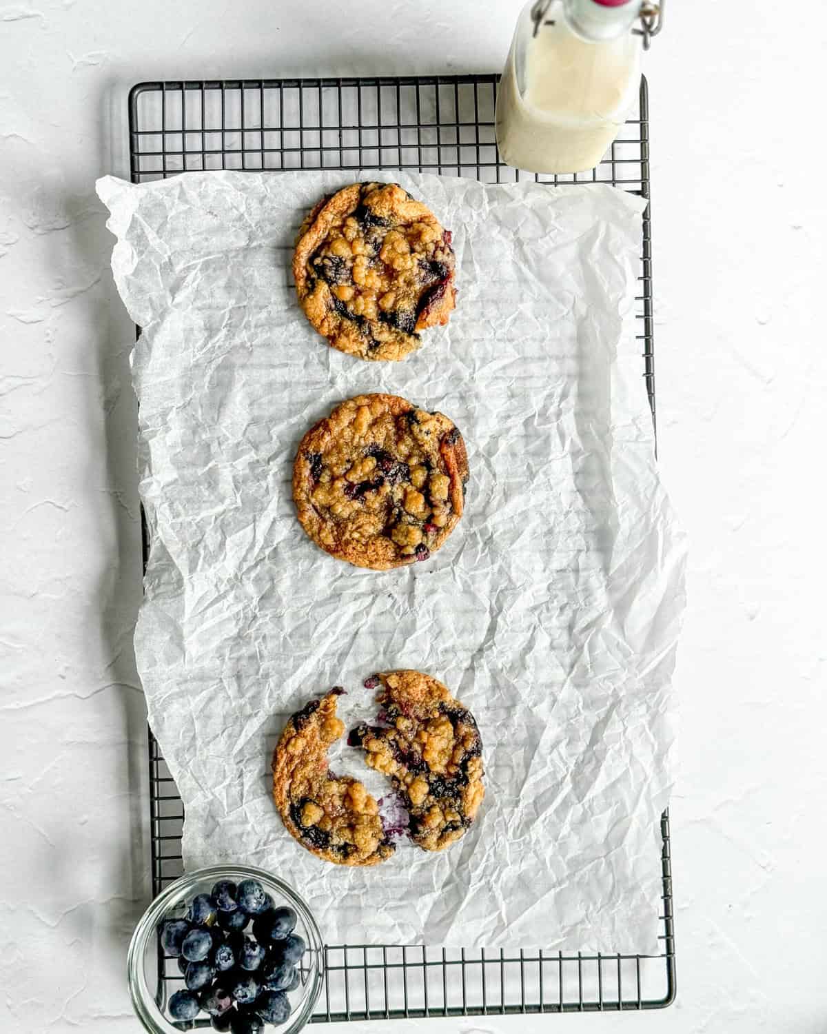 low calorie blueberry muffin cookies