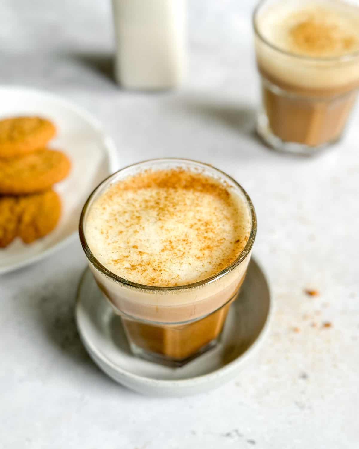 low calorie gingerbread latte