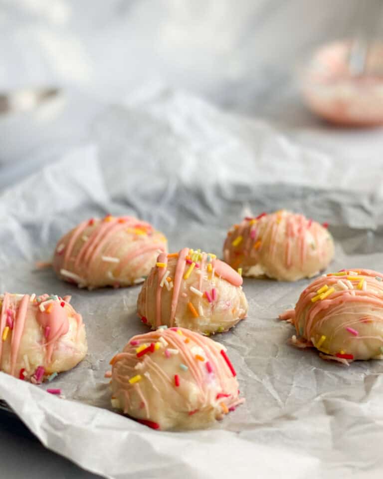 low calorie cake batter truffles