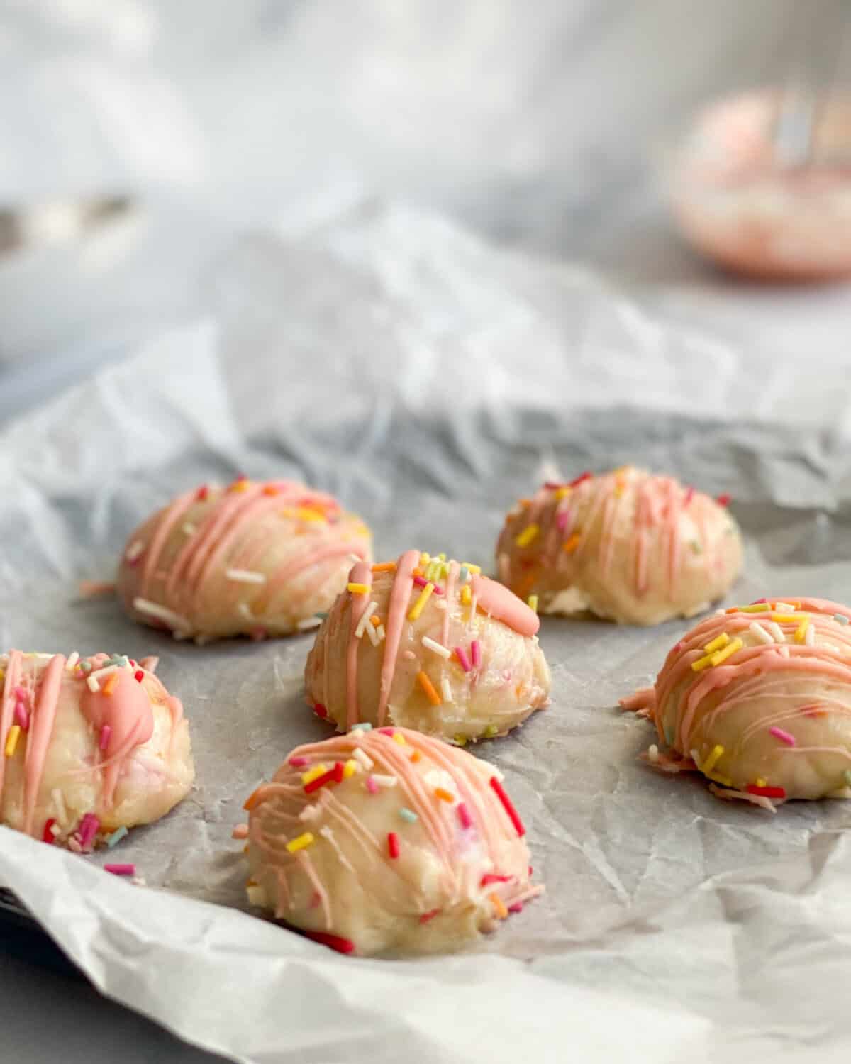 low calorie cake batter truffles