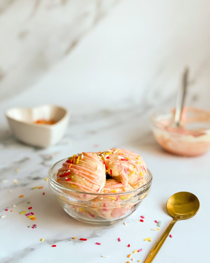 low calorie cake batter truffles