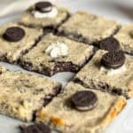 low calorie Oreo cheesecake bars