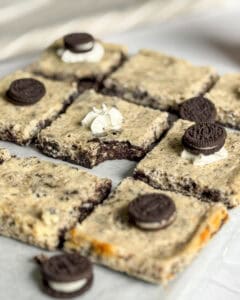 low calorie Oreo cheesecake bars