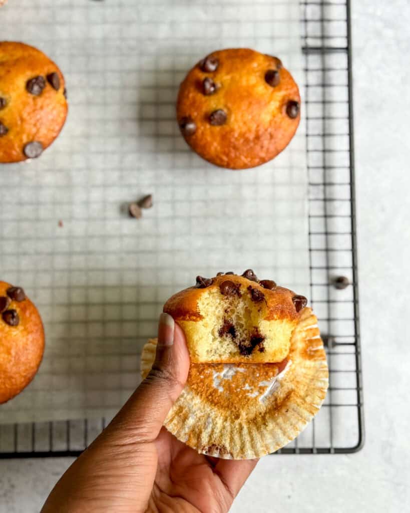 low calorie chocolate chip muffins