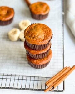low calorie banana bread muffins