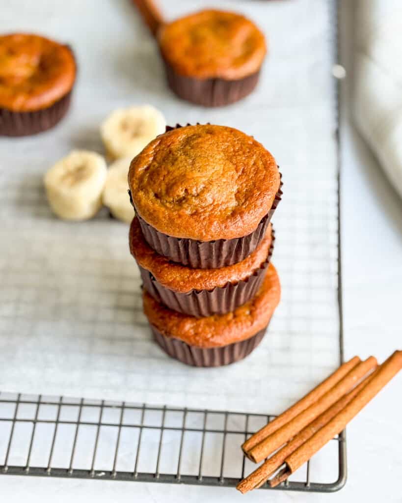 low calorie banana bread muffins