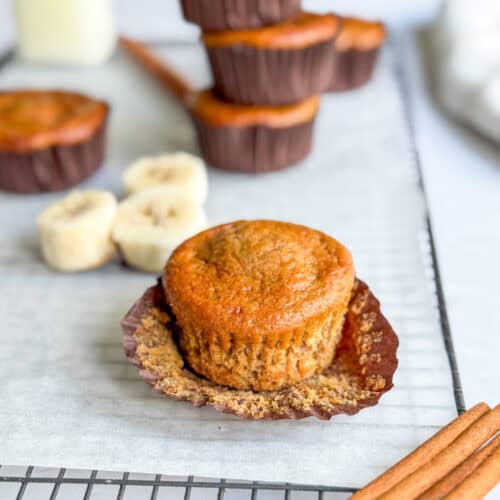 low calorie banana bread muffins