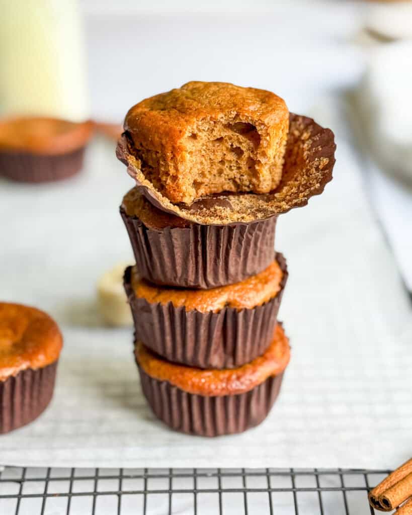 low calorie banana bread muffins