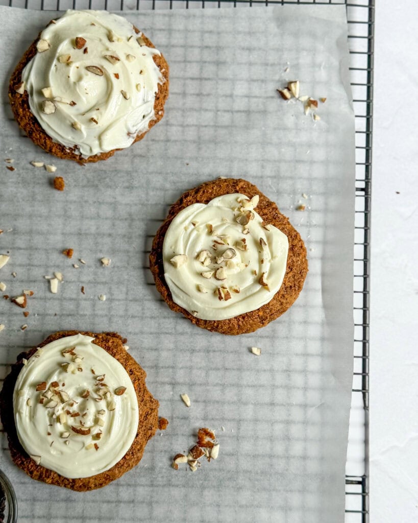 low calorie carrot cake cookies
