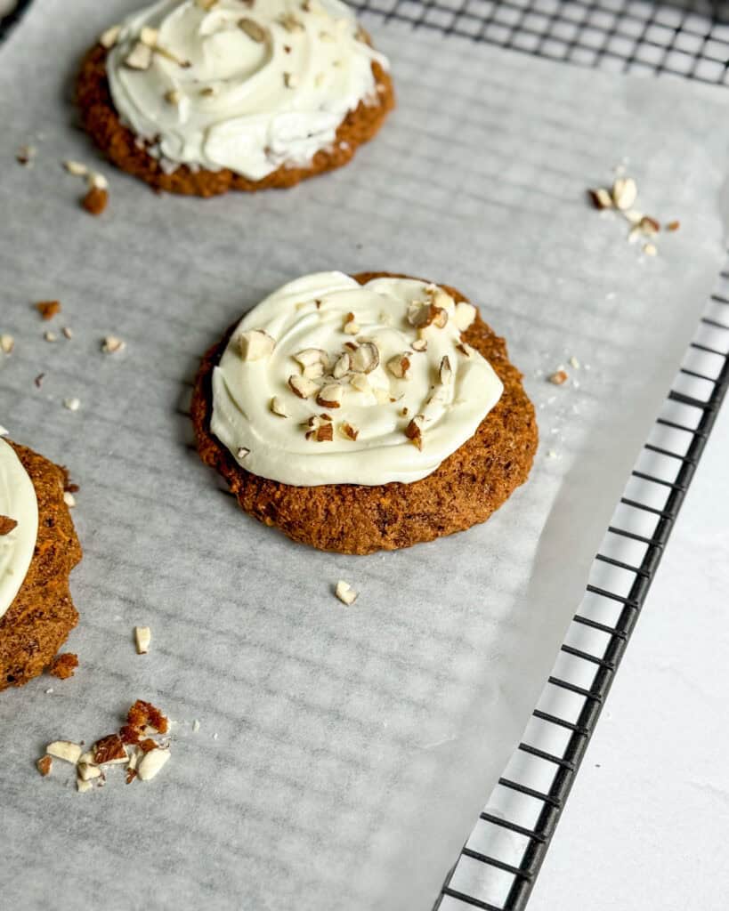 low calorie carrot cake cookies