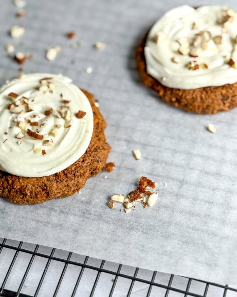 Low calorie carrot cake cookies