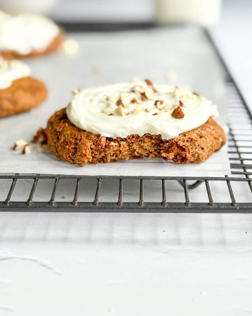low calorie carrot cake cookies