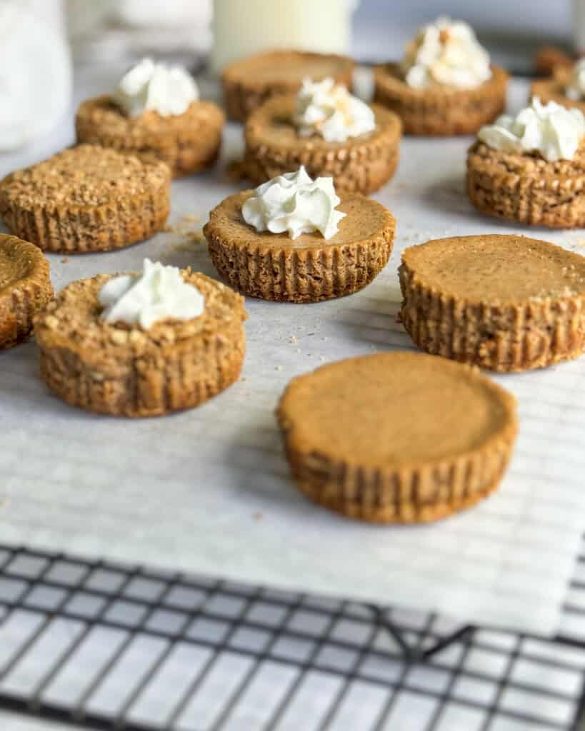 low calorie mini gingerbread cheesecakes