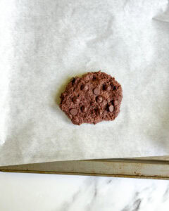 low calorie single serve double chocolate cookie