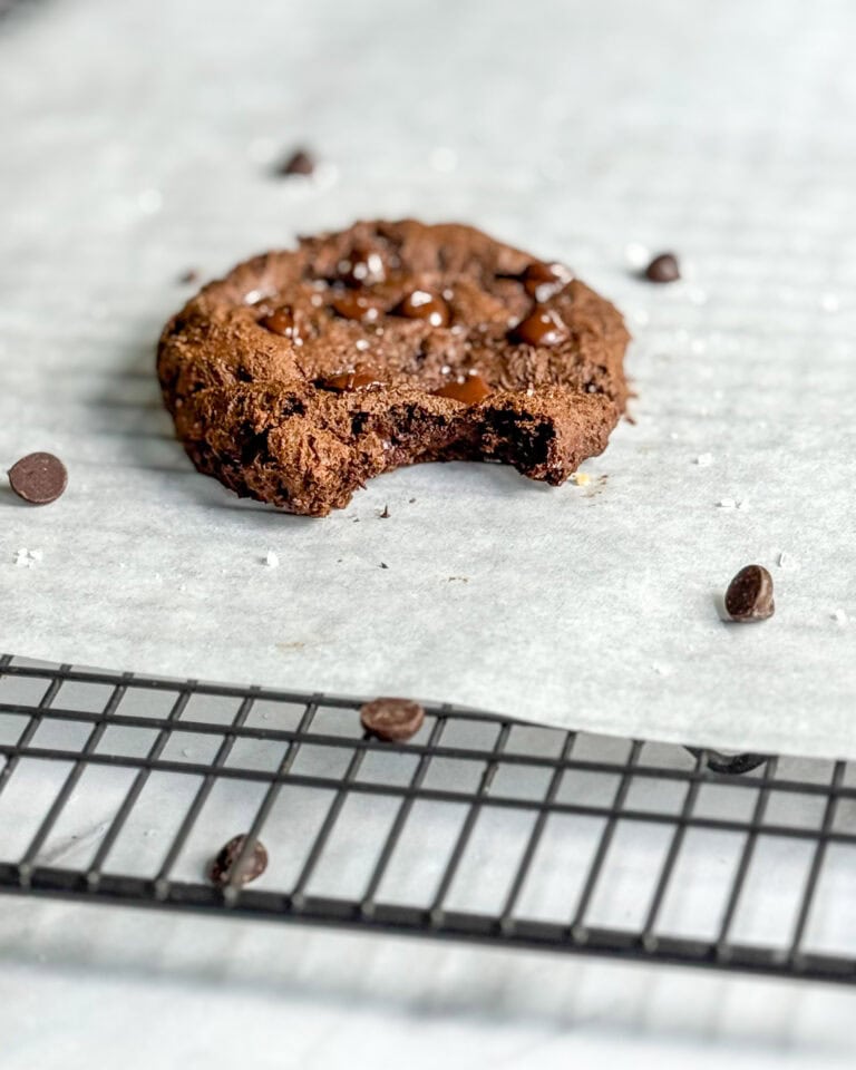 low calorie single serve double chocolate cookie