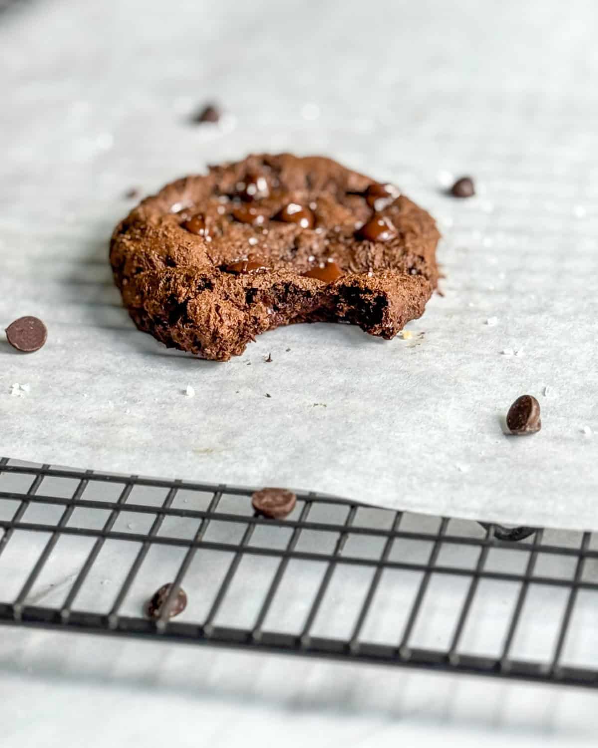 low calorie single serve double chocolate cookie