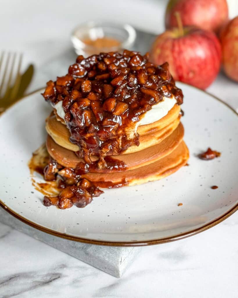low calorie apple pancakes
