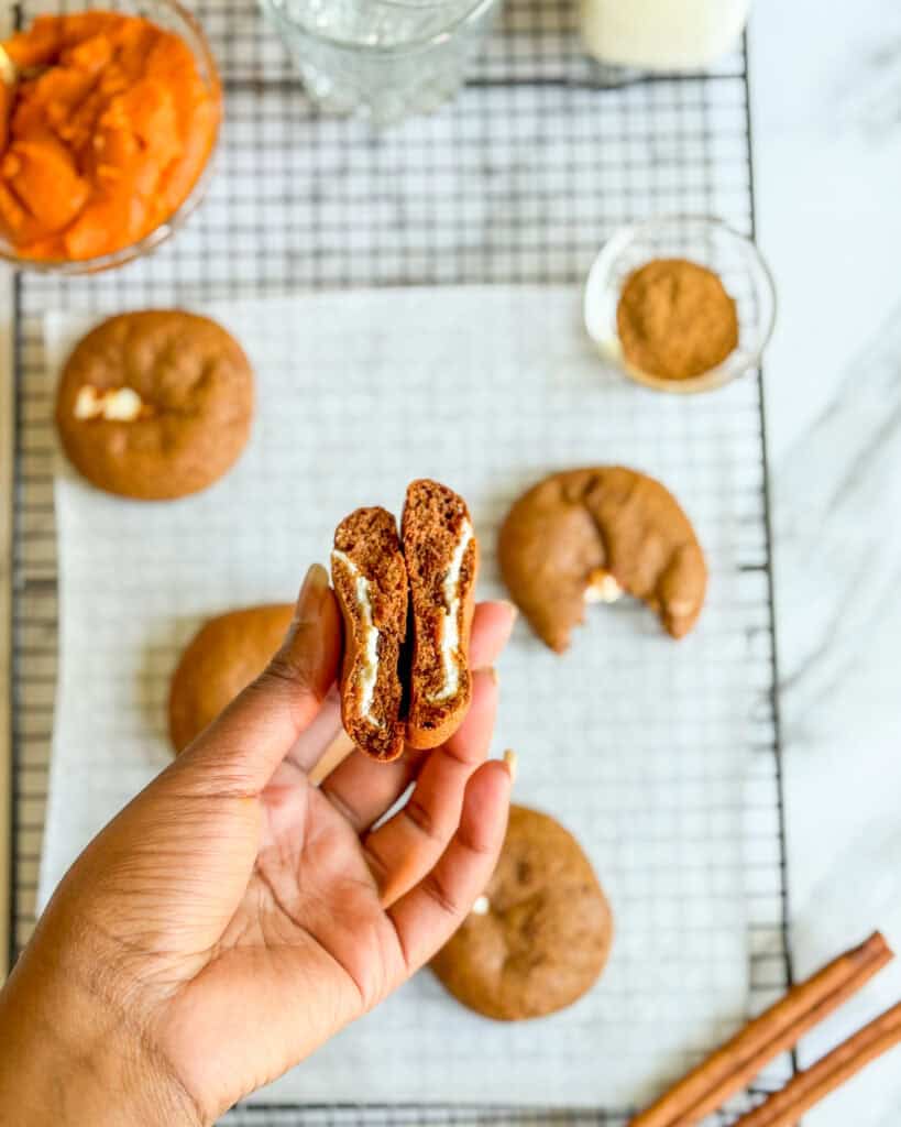 low calorie pumpkin cheesecake cookies