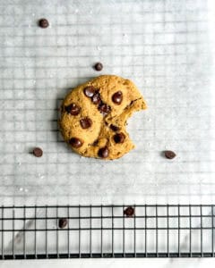 low calorie single serve chocolate chip cookie