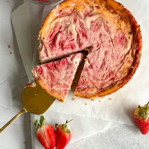 low calorie strawberry cheesecake