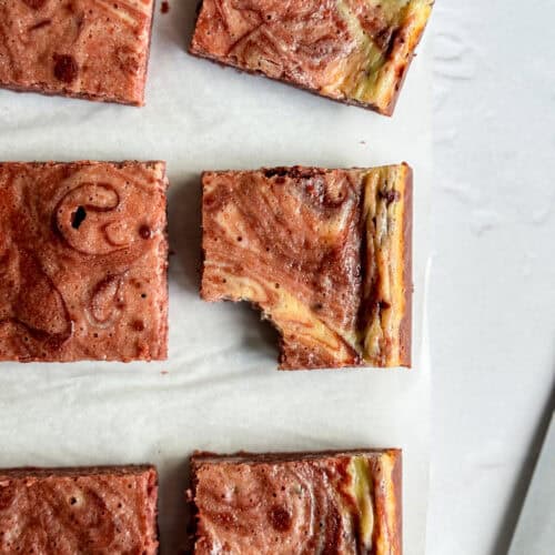 low calorie red velvet cheesecake brownies